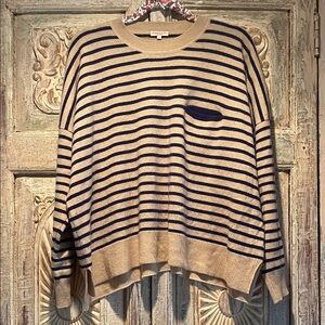 Cozy Striped Crew Neck Sweater